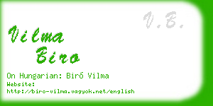 vilma biro business card